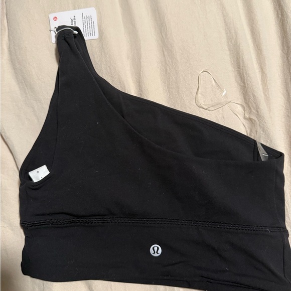 NWT lulu lemon align asymmetrical bra A/B in black - Picture 4 of 7
